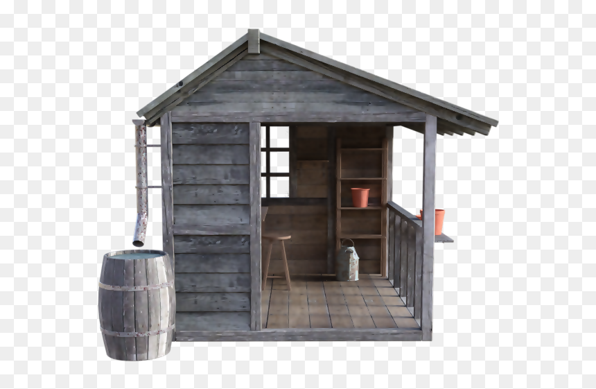 #freetoedit #house #wood #woodhouse #cabin #woodencabin - Shed, HD Png Download - wood house png