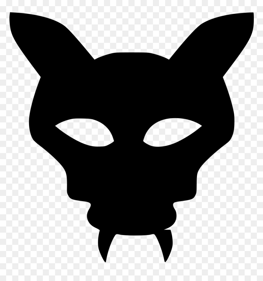 Devil Vampire Mask Bat - Cartoon, HD Png Download - pig mask png