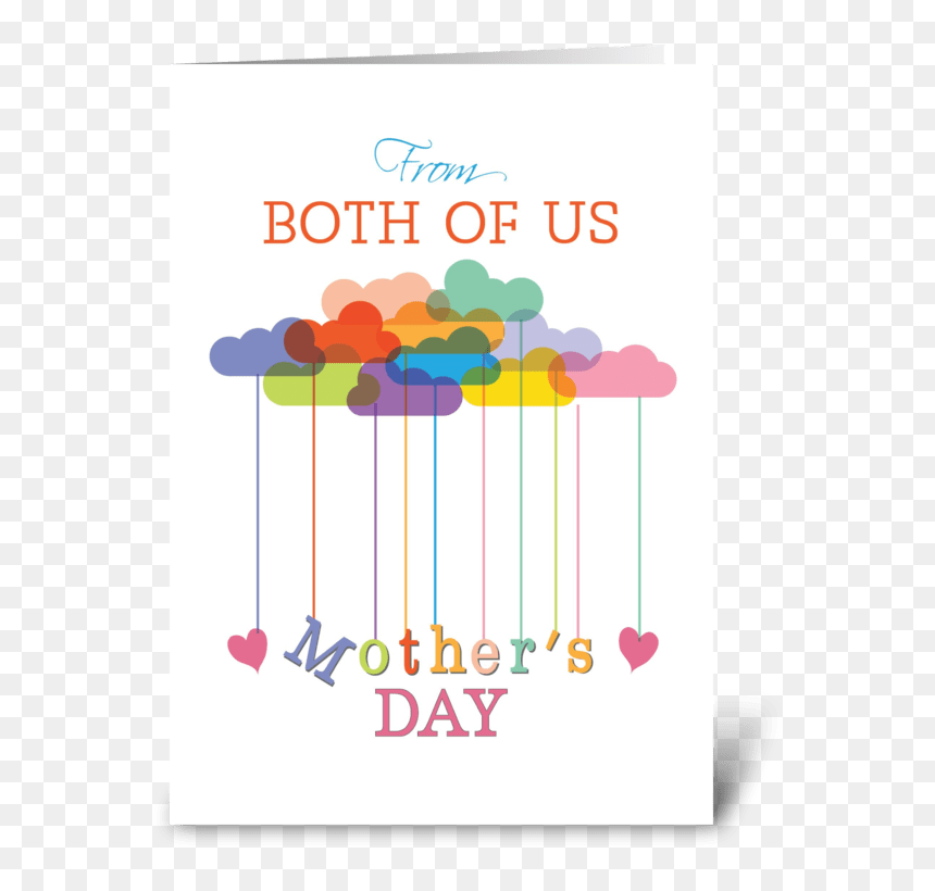 Both Of Us, Cute Mother"s Day Rainbow Greeting Card - Mother's Day Card For Daughter In Law, HD Png Download - cute rainbow png