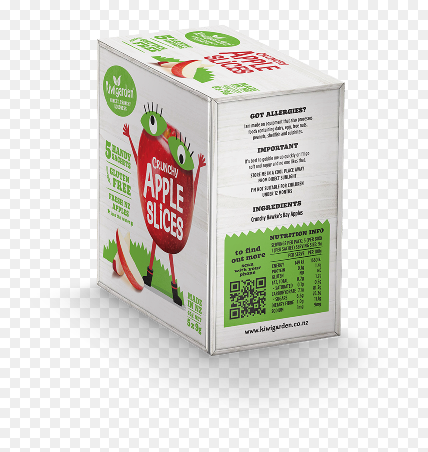 Kiwigarden, Crunchy Nz Apple Slices - Juicebox, HD Png Download - apple slices png