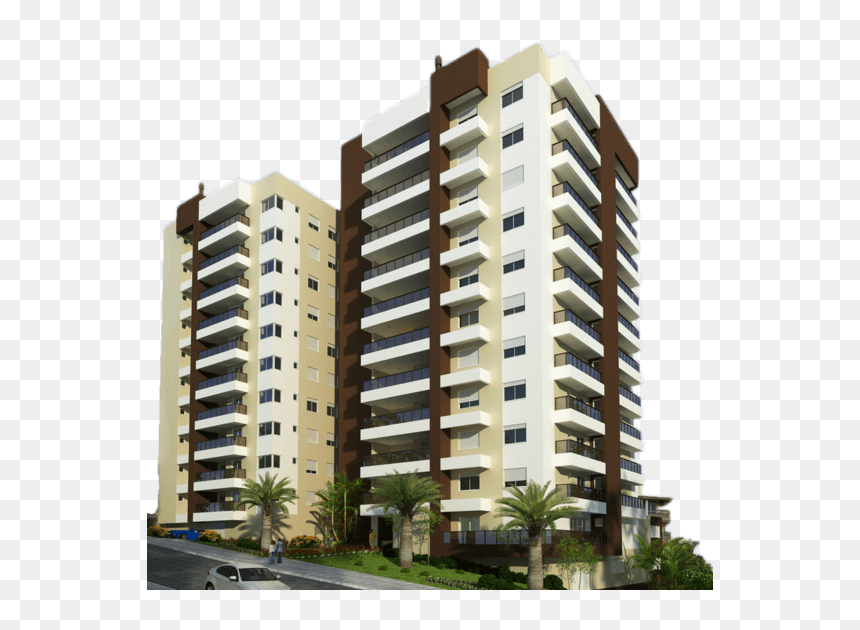 Apartamentos De 03 Dormitórios - Imagens De Apartamentos Png, Transparent Png - predio png