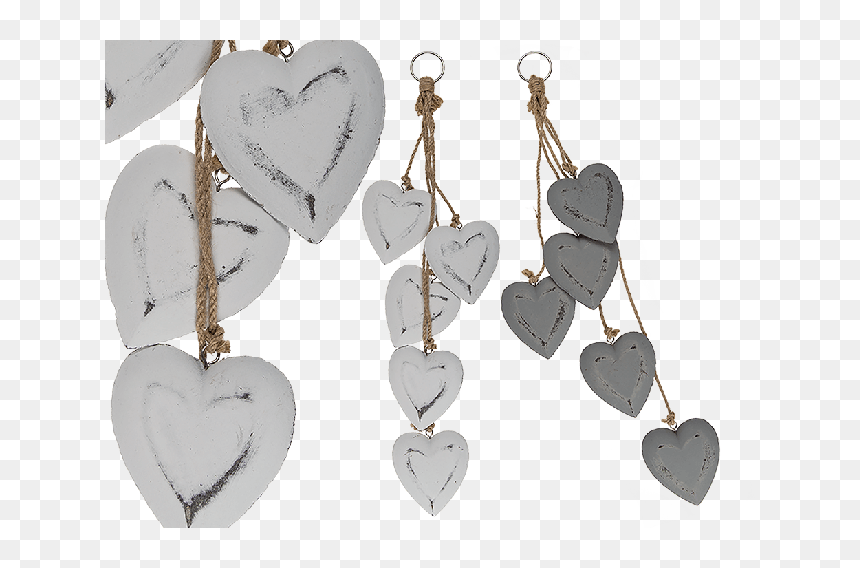 Round Wooden Coaster - Earrings, HD Png Download - wooden heart png