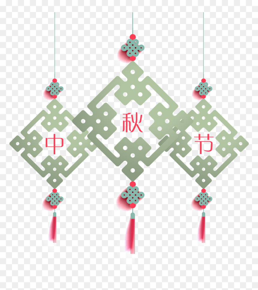 M#autumn Festival Hanging Ornaments - 中国结 抽象, HD Png Download - autumn banner png