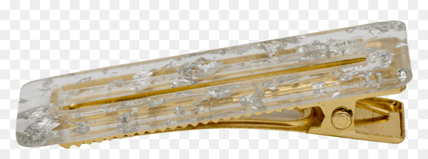 Alligator Clip Resin Hair Barrette - Wood, HD Png Download - wooden ruler png