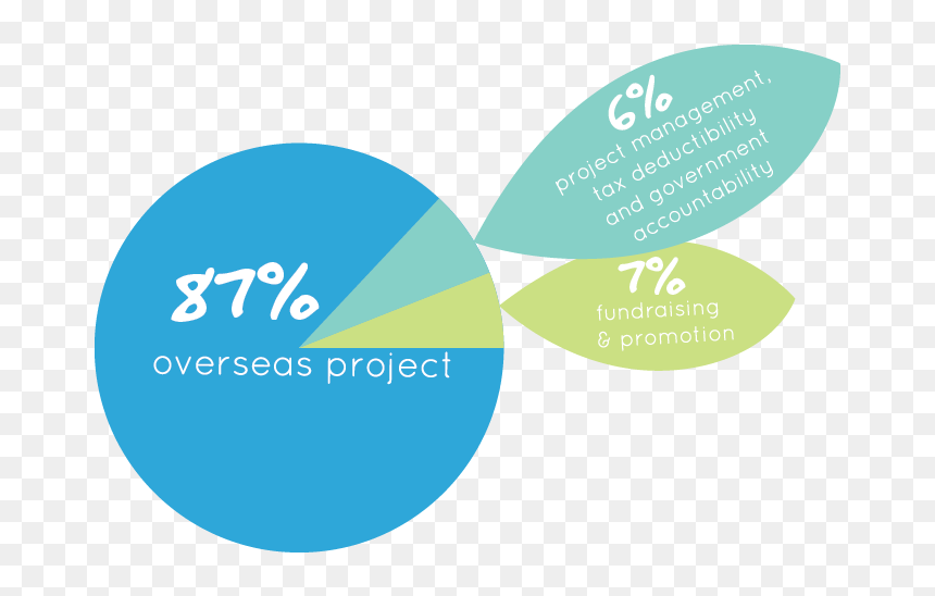 87% Overseas Project, 6% Project Management, Tax Deductibility - Circle, HD Png Download - foxglove png