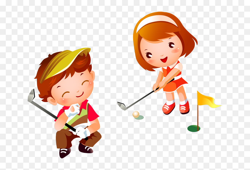 Golf Sport Cartoon Png, Transparent Png - playground clipart png
