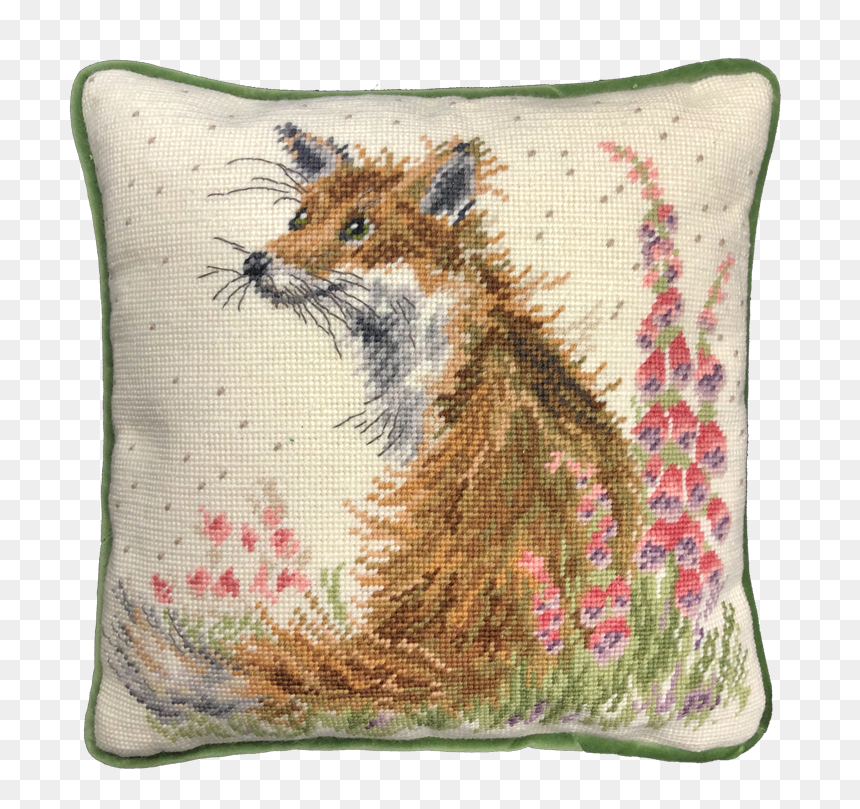 Needlepoint Floral Pillows For Sale, HD Png Download - foxglove png