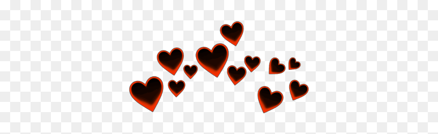 #heart #heartcrown #crown #red #black - Illustration, HD Png Download - red and black png