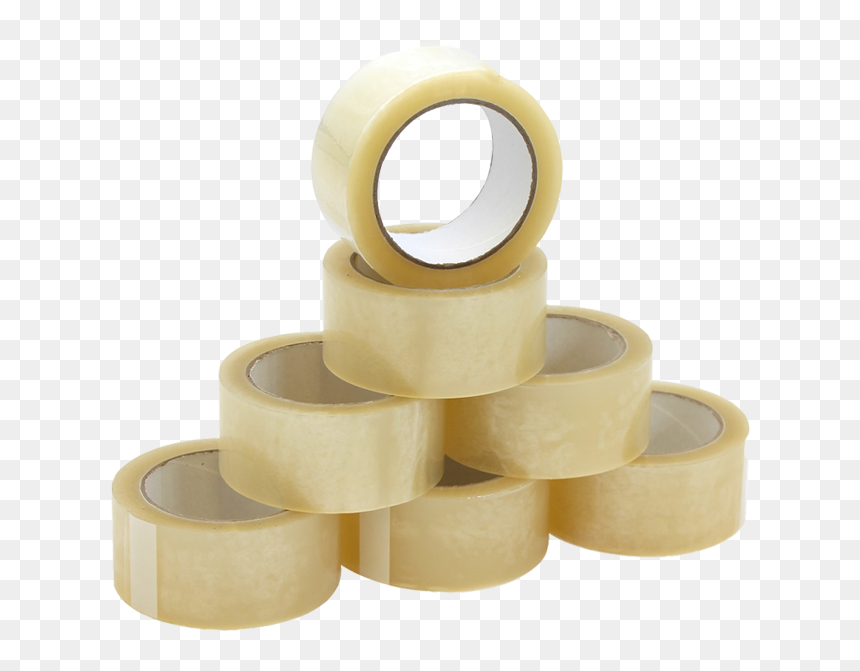 36 Rolls X Clear Tape - Box-sealing Tape, HD Png Download - packing tape png