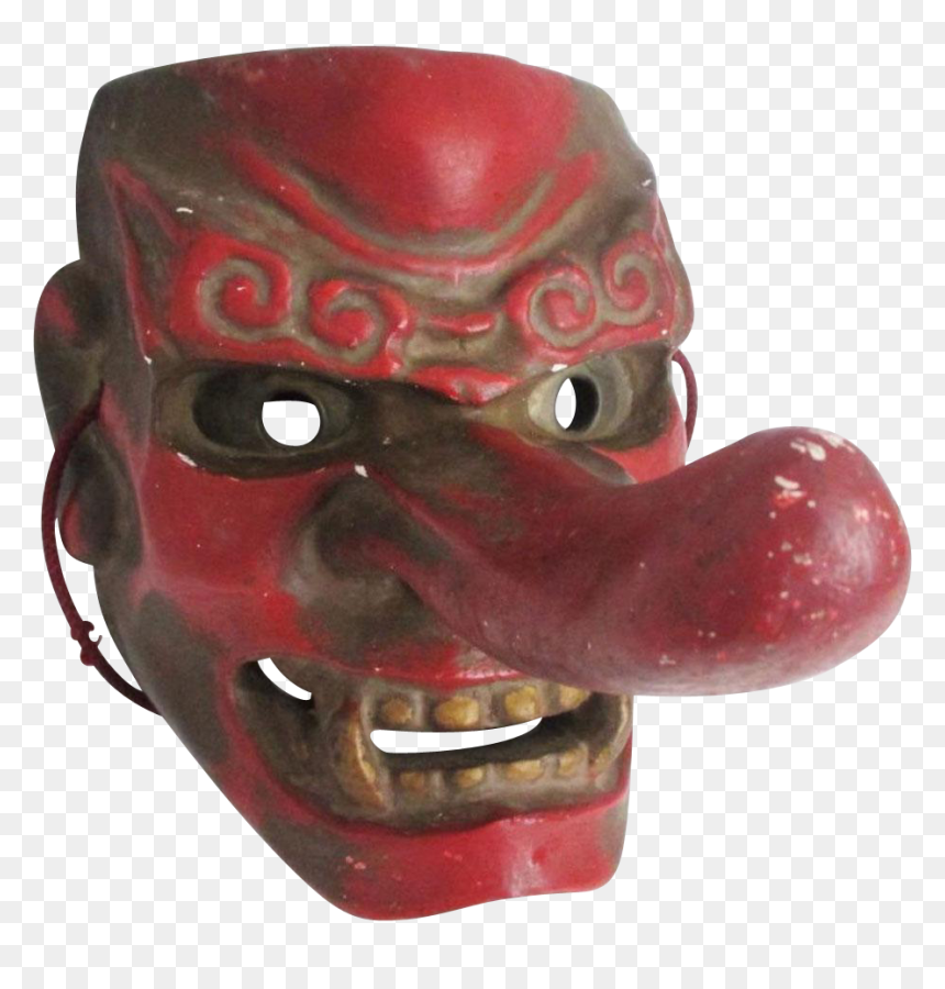 Tengu Mask Antique, HD Png Download - japanese mask png