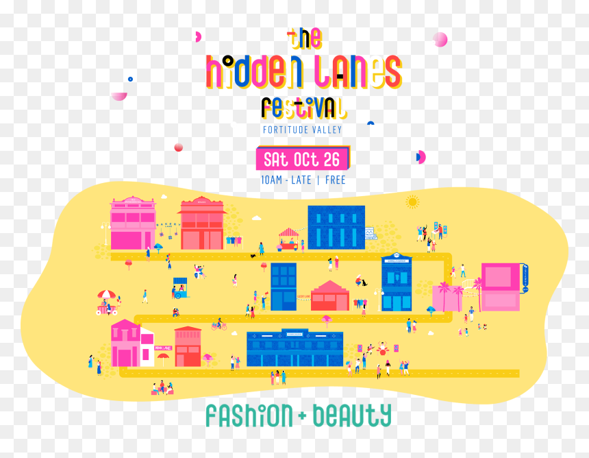 Hidden Lane Festival Brisbane, HD Png Download - png vintage banner