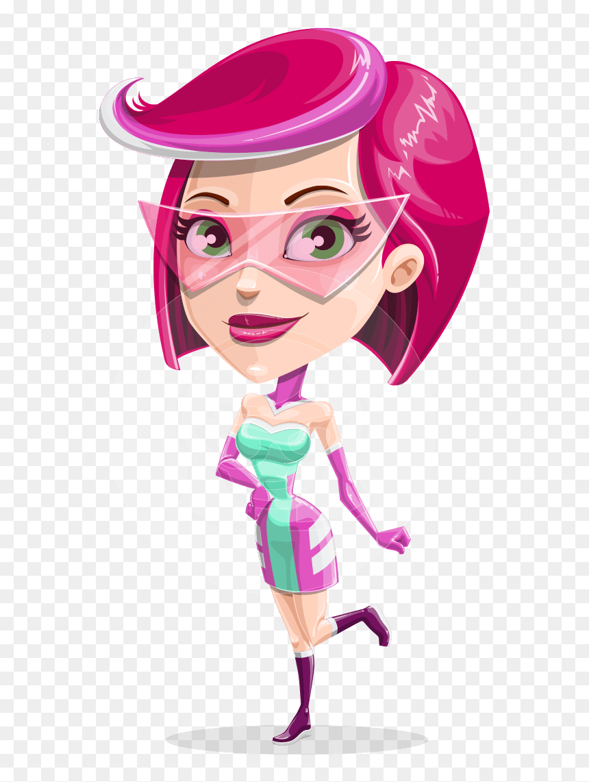 Space Girl Astronaut Cartoon Vector Character Aka Rebecca - Space Cartoon Character Female, HD Png Download - astronaut vector png