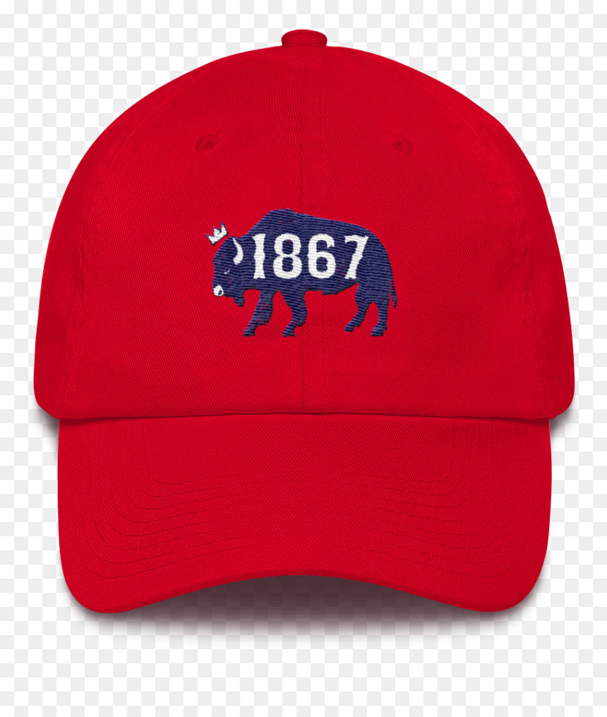 1867bison Printfile Front Image Mockup Front Red, HD Png Download - king hat png