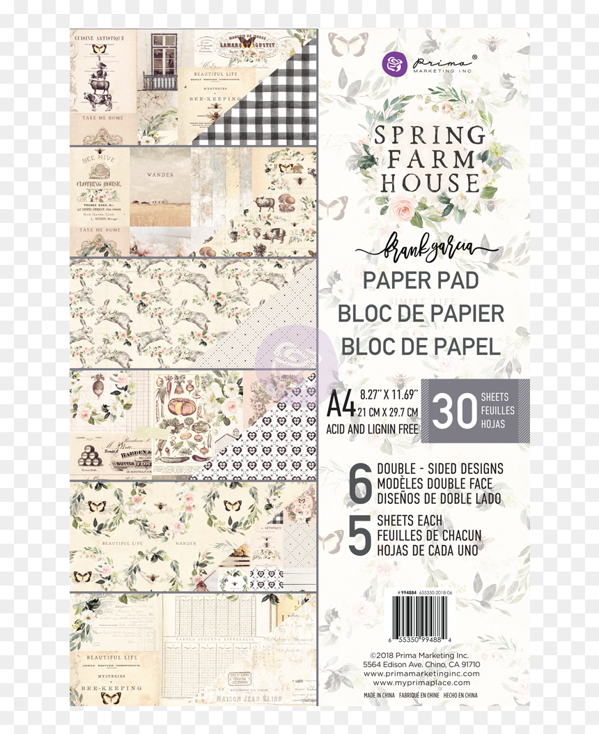 Prima Marketing Double-sided Paper Pad A4 30, HD Png Download - hojas de papel png