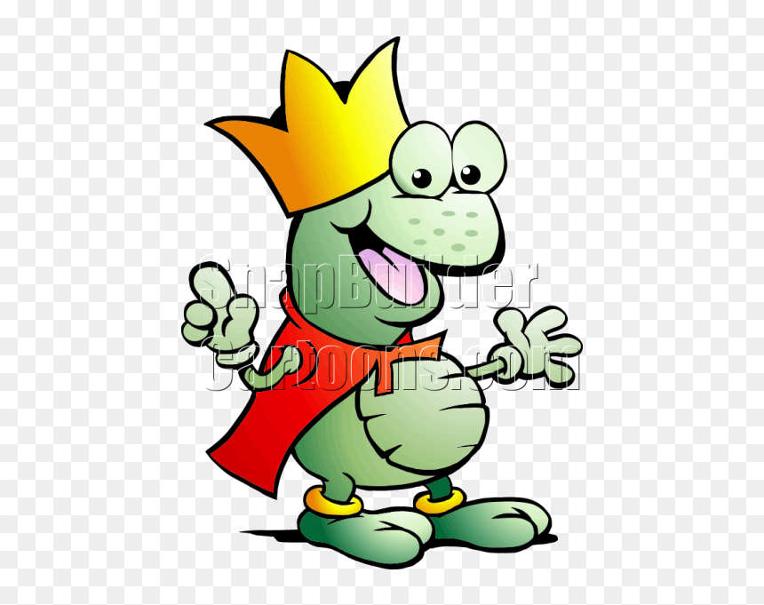 Frog King In Red Cape - Kleurplaat Koning, HD Png Download - king hat png