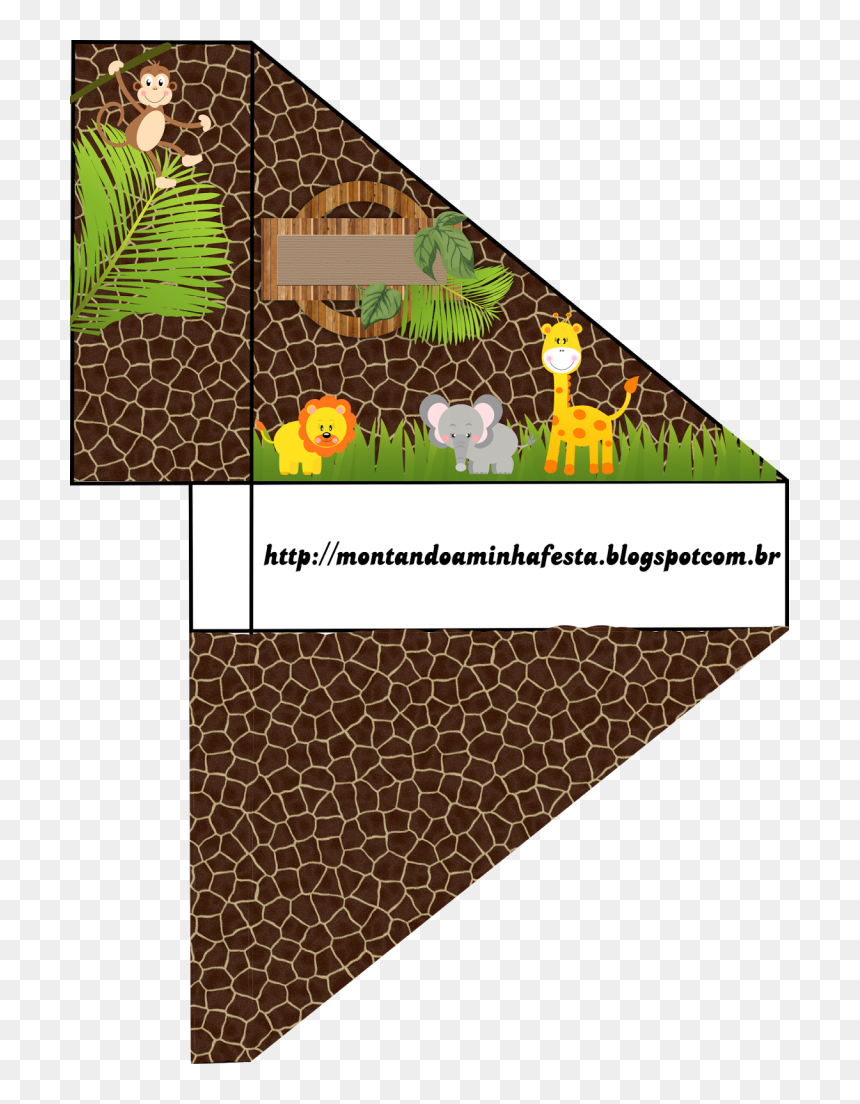 Porta Guardanapo Safari Para Imprimir, HD Png Download - animais safari infantil png