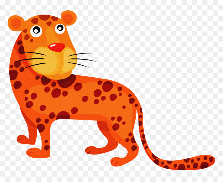 Transparent Animais Safari Infantil Png - Leopard Cartoon Png, Png Download - animais safari infantil png