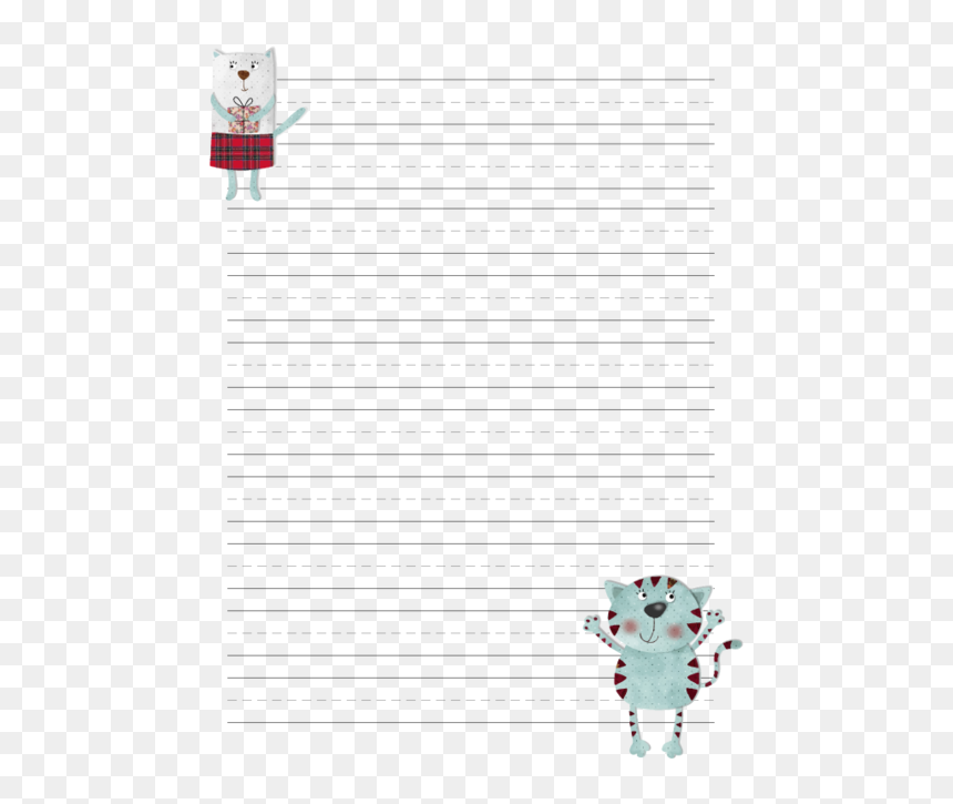 Cat Writing Paper, HD Png Download - scrapbook paper png