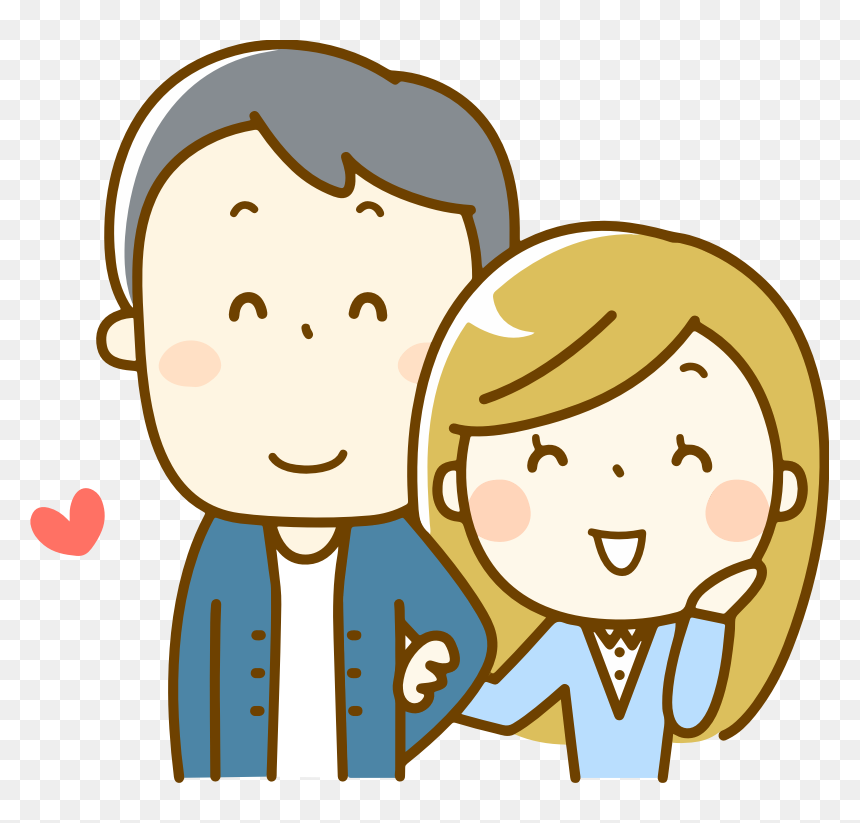 Couple In Love - Family With Baby Drawing, HD Png Download - husband and wife png