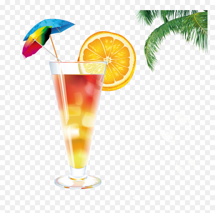 Cocktail Clipart, HD Png Download - beach drink png
