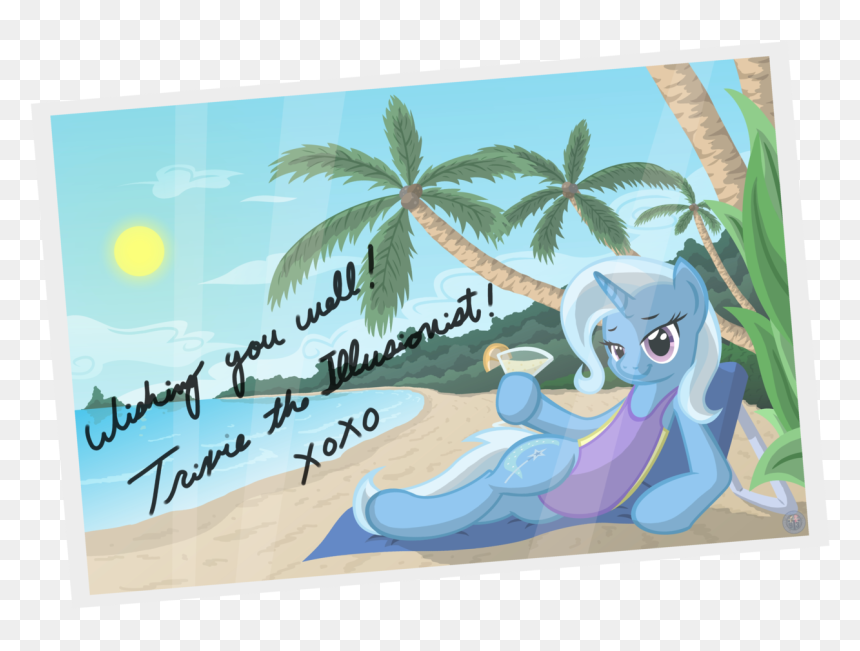 Template93, Beach, Clothes, Commission, Drink, Female, - Equestria Daily, HD Png Download - beach drink png