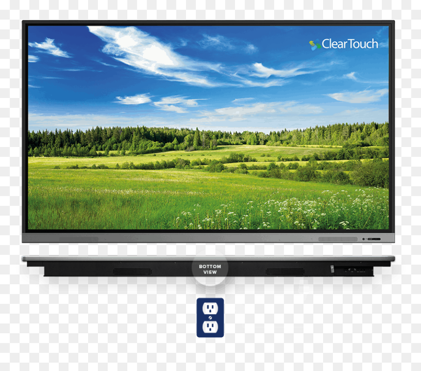 5000c - Clear Touch Interactive 5070h+, HD Png Download - tv top view png