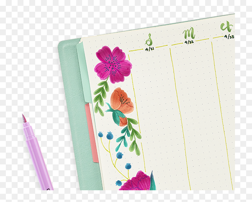 Gerbera, HD Png Download - purple paint stroke png