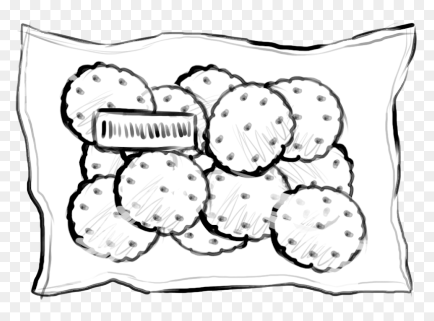 Crackers - Line Art, HD Png Download - crackers png