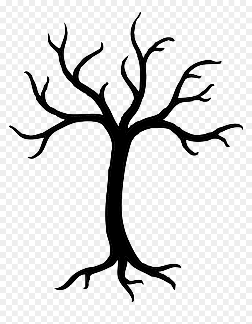 Bare Tree Clip Art, HD Png Download - folhas png