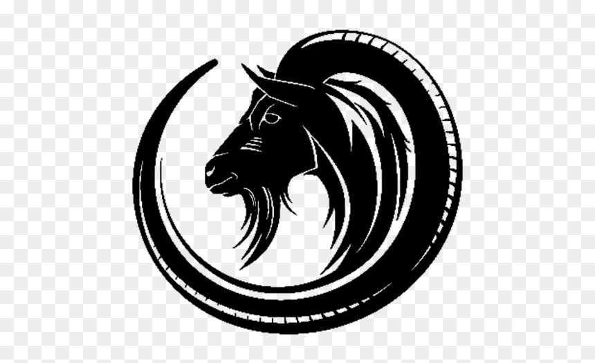 Goat Sheep Tattoo - Capricorn Tattoo Sign Circle, HD Png Download - sheep head png