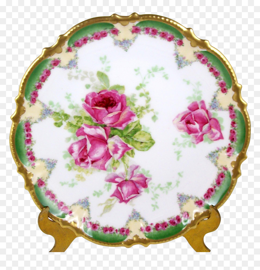 Transparent Gold Border Clipart - Porcelain, HD Png Download - rose gold border png