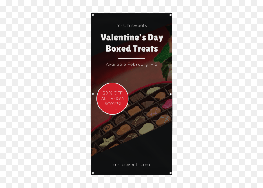 Valentine"s Day Candy Banner Template Preview - Chocolate, HD Png Download - valentines candy png