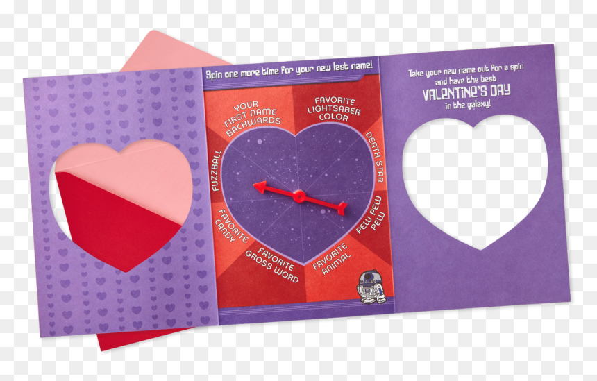 Star Wars™ Name Generator Valentine"s Day Card With - Heart, HD Png Download - valentines candy png
