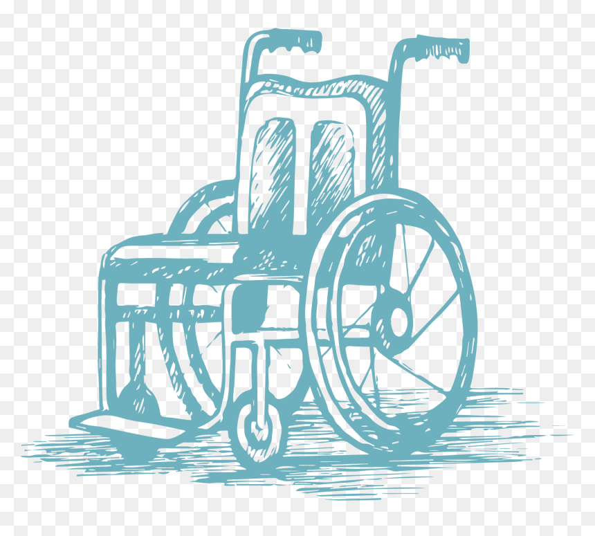 Wheelchair Sketch, HD Png Download - disability png