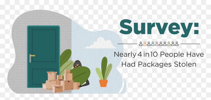 Nearly 4 In 10 People Have Had Packages Stolen - Skill Survey, HD Png Download - package delivery png