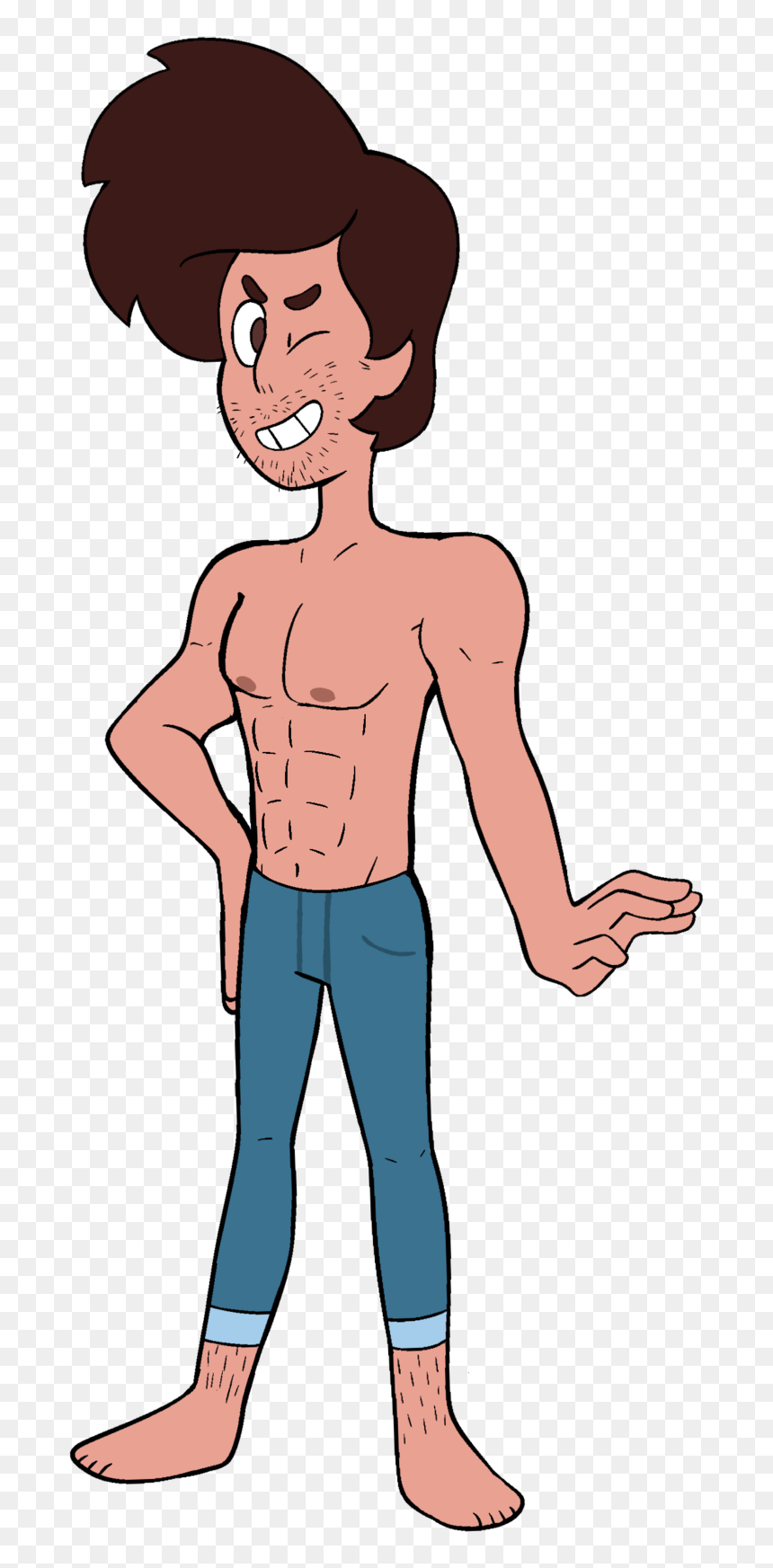 Image - Cartoon, HD Png Download - shirtless man png