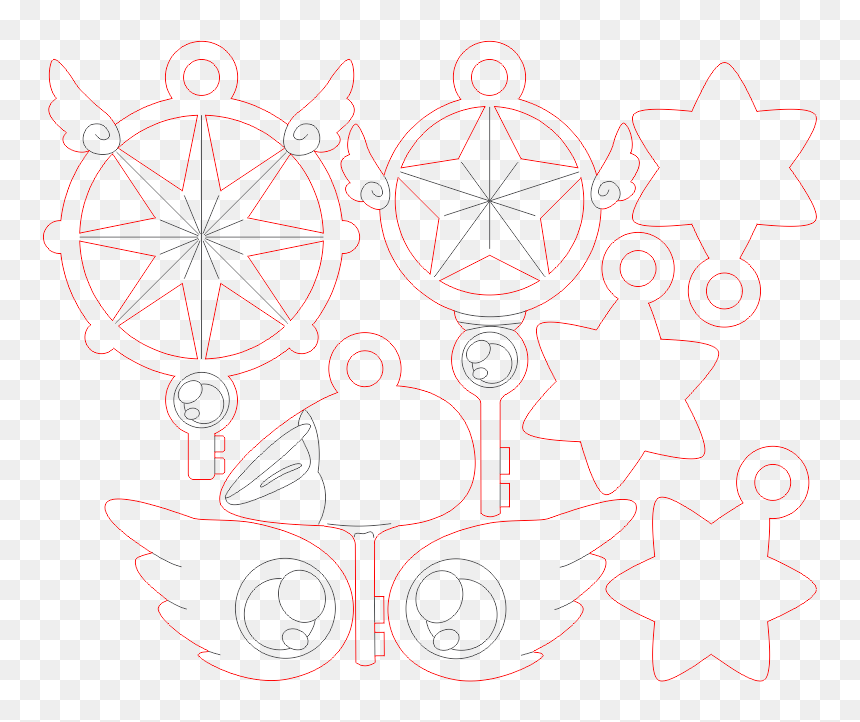 Sakura Card Captor Llave Png, Transparent Png - llaves png