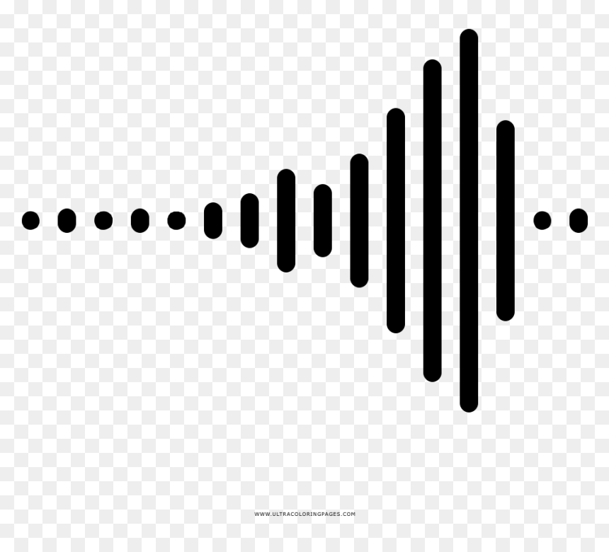 Onda De Sonido Página Para Colorear - Desenhos Sobre Ondas Sonoras, HD Png Download - ondas de sonido png
