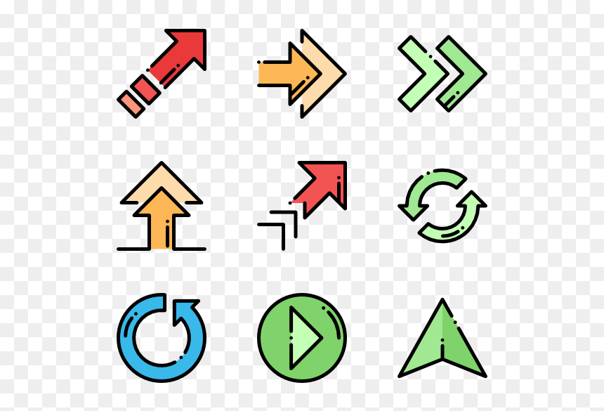 Clip Art, HD Png Download - flechas curvas png