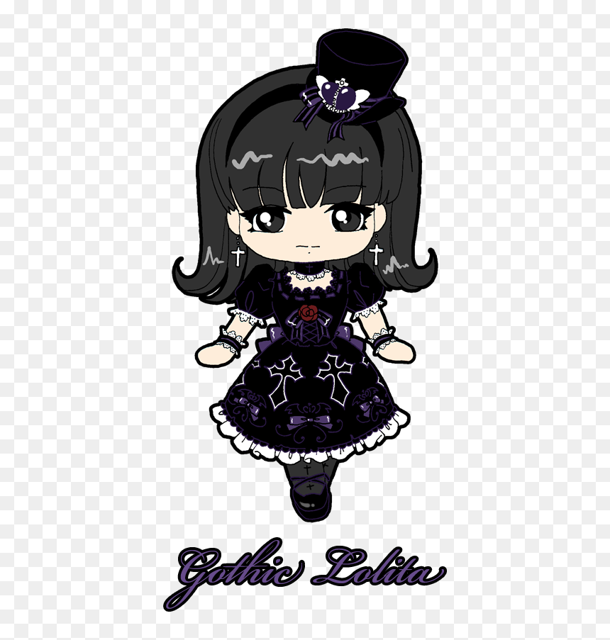 Thumb Image - Gothic Lolita Cute Art, HD Png Download - lolita png