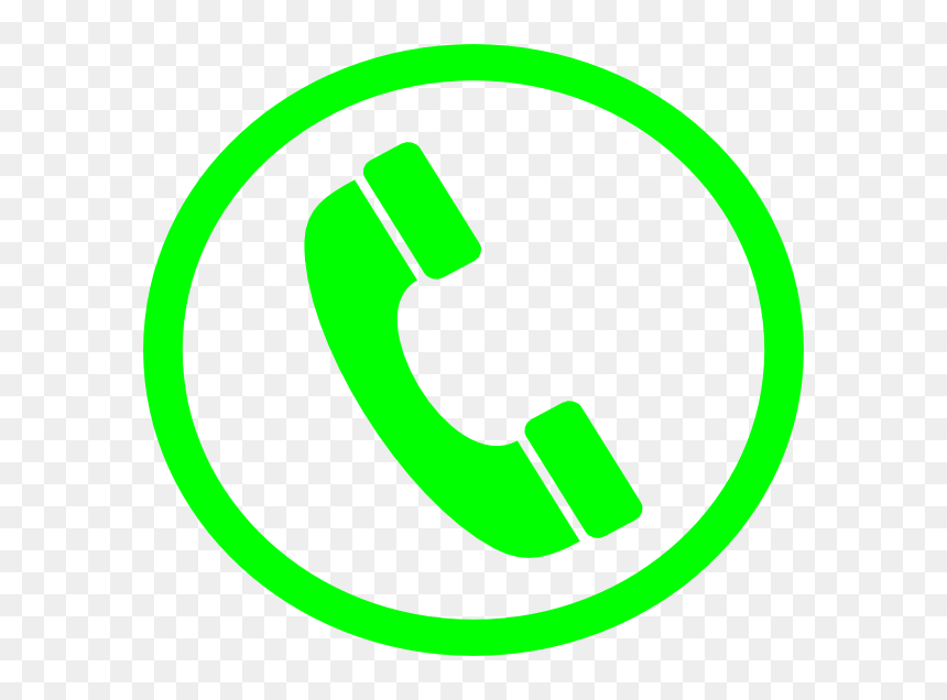 Big Phone Green Svg Clip Arts - Phone Icon, HD Png Download - telephone clipart png