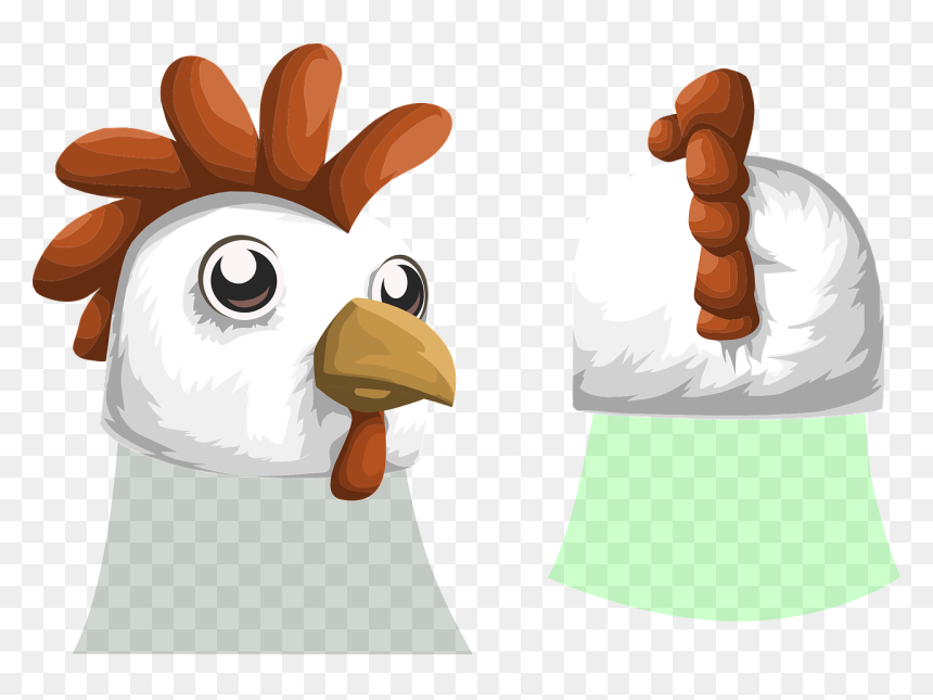 Flightless Bird,head,water Bird - Chicken, HD Png Download - bird head png