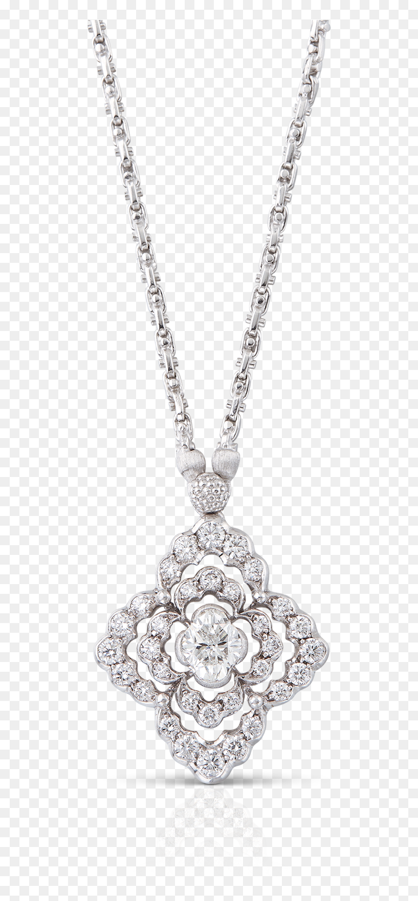 Buccellati - Cut Diamond - Ventaglio Pendant - Jewelry - Buccellati Cut Diamond, HD Png Download - silver lines png