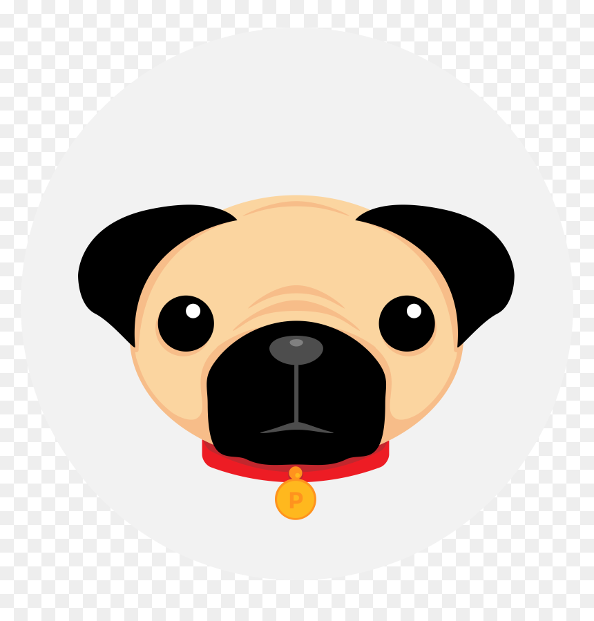 Pug Logo Transparent, HD Png Download - pug vector png
