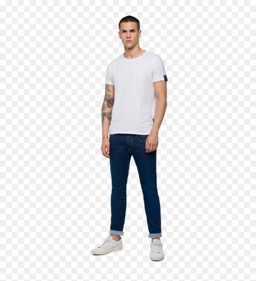 Jeans Shirt Image Hd, HD Png Download - silueta de hombre png