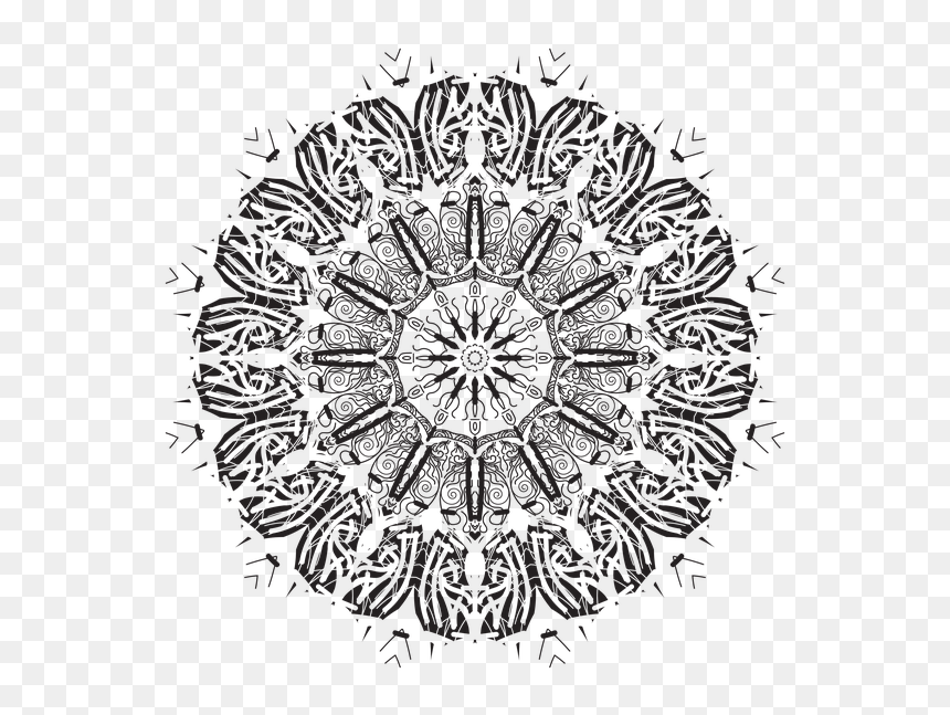 Logos De Navidad Redondos, HD Png Download - indian pattern png
