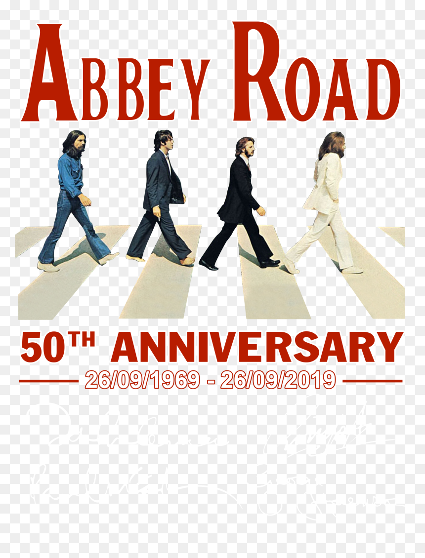 50th Anniversary Of Abbey Road Poster, HD Png Download - abbey road png