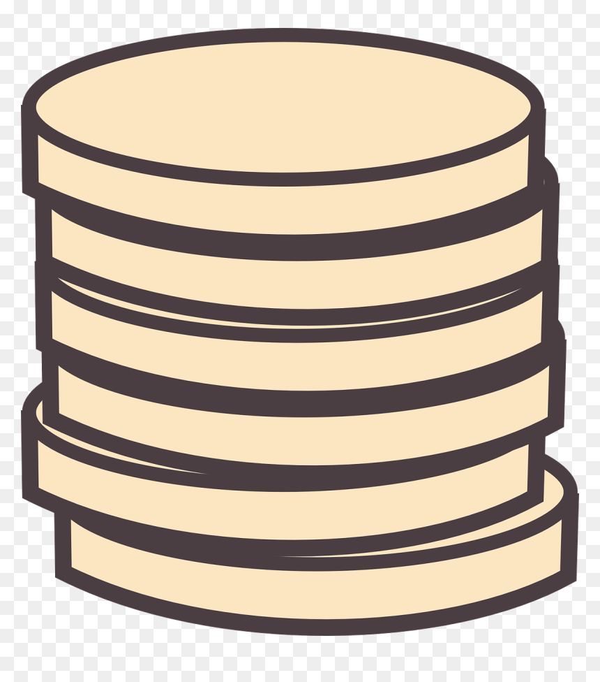 Stack Of Coins Clipart, HD Png Download - coin pile png