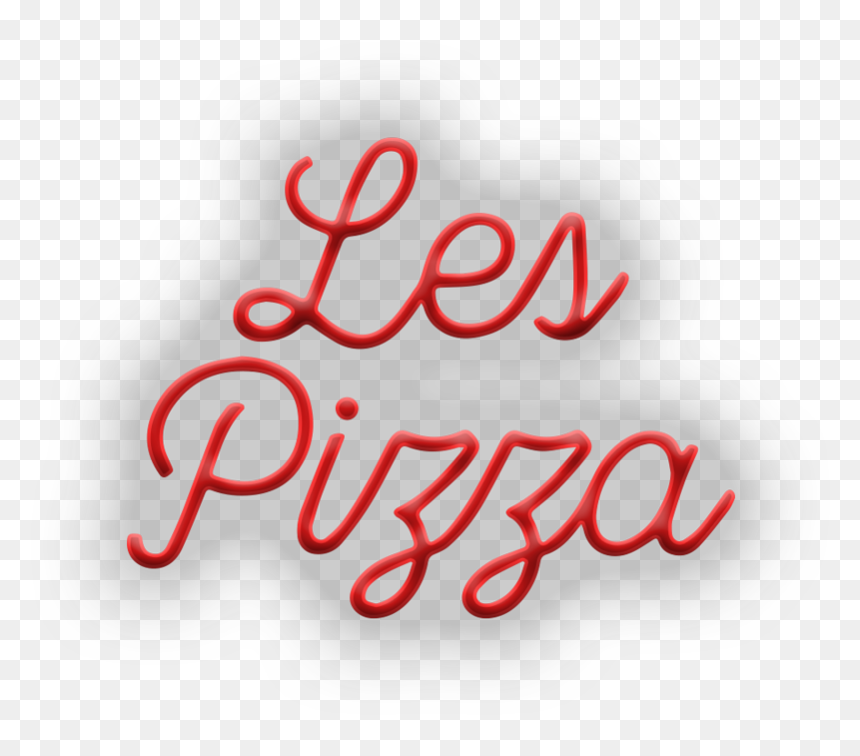 Les Pizza Logo - Calligraphy, HD Png Download - pizza logo png