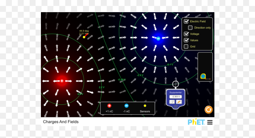 Online Electric Field Simulation, HD Png Download - vector lineas png